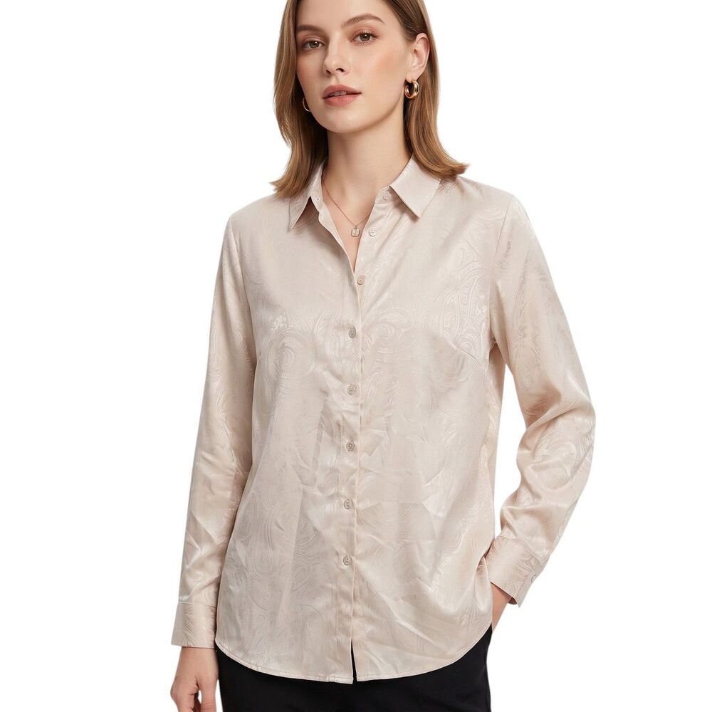Chico's Medium Paisley Print Button-Up Blouse